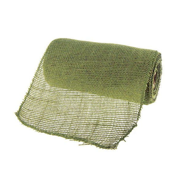 Burlap Rolls Jute Fabric, 9-Inch, 10 Yards, Moss Green