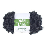 Fluffy Fancy Solid Colored Polyester Yarn Bundle, 65-Yard