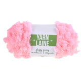 Fluffy Fancy Solid Colored Polyester Yarn Bundle, 65-Yard