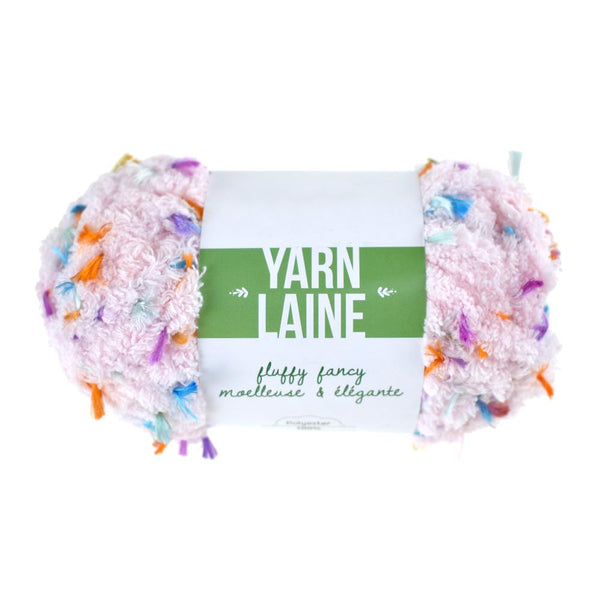 Fluffy Fancy Polyester Yarn Bundle, 27-Yard, Pink