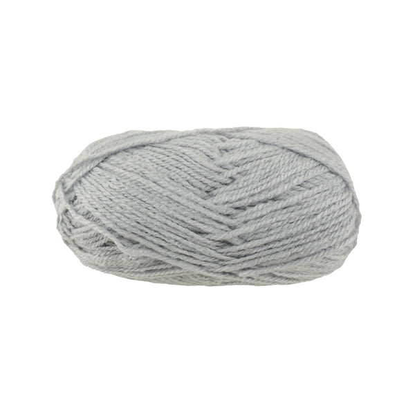 Solid Colored Acrylic Yarn Bundle, Light Grey, 115-Yard