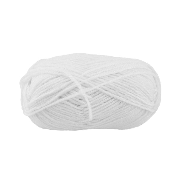 Solid Colored Acrylic Yarn Bundle, 115-Yard, White