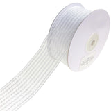 Woven Chic Striped Organza Ribbon, 1-1/2-Inch, 10-Yard