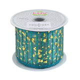 Glitter Stripes Confetti Christmas Ribbon, 2-1/2-Inch, 10 Yards