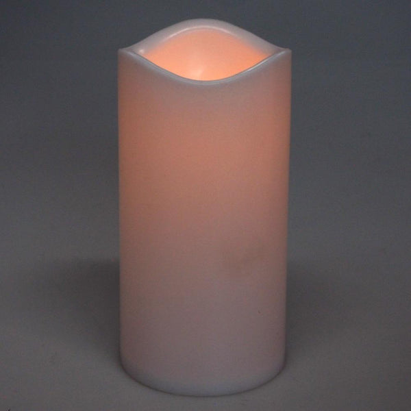 Flameless Plastic Candle LED Light, Ivory, 5-1/2-Inch