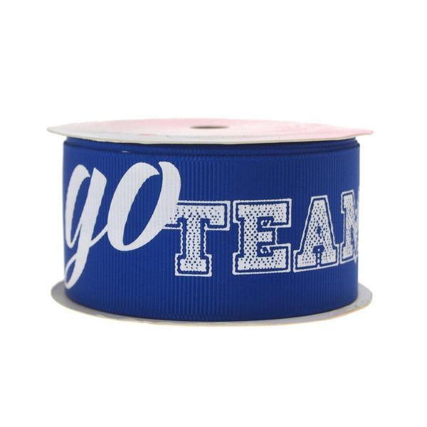 Go Team Sports Grosgrain Ribbon, 1-1/2-Inch, 3 Yards, Royal Blue