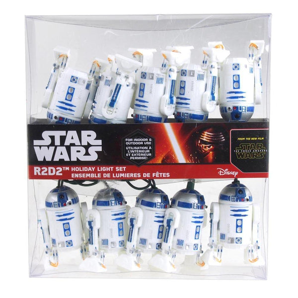 R2D2 Star Wars Plastic Ornament Light Set, 10 LED