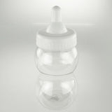 Large Plastic Baby Milk Bottle Coin Bank, 13-inch, White