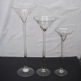 Jumbo Martini Glass Vase Wedding Centerpiece