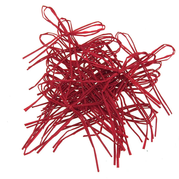 Ready To-Go Raffia Bows, 2-Inch, 24-Piece, Red