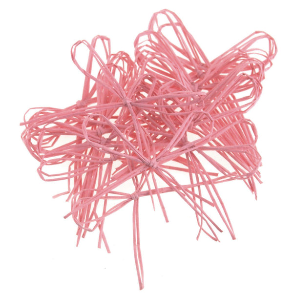 Ready To-Go Raffia Bows, 2-Inch, 24-Piece, Pink