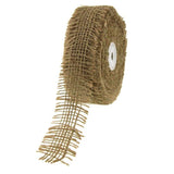 Burlap Ribbon Fringed Edge, 1-1-/2-Inch, 10 Yards