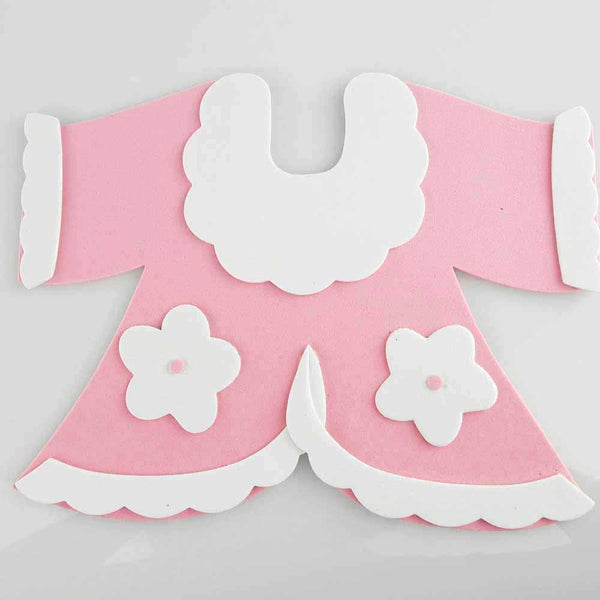 Baby Sweater Foam Decor, 6-Inch, Light Pink