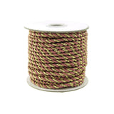 Twisted Cord Rope 2 Ply, 3mm, 25-yard, Gold Trim