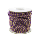 Twisted Cord Rope 2 Ply, 3mm, 25-yard, Gold Trim