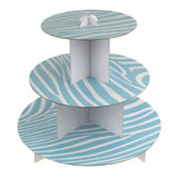 Zebra Cupcake Cardboard Stand, 3-Tier, 12-Inch