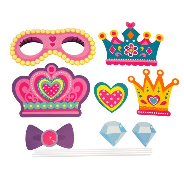 DIY Kid Photo Booth Props, 8-piece, Princess Party