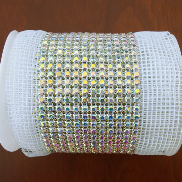 Rhinestone Irisdescent Trim Cake Ribbon, 2-1/2-inch, 3-yard