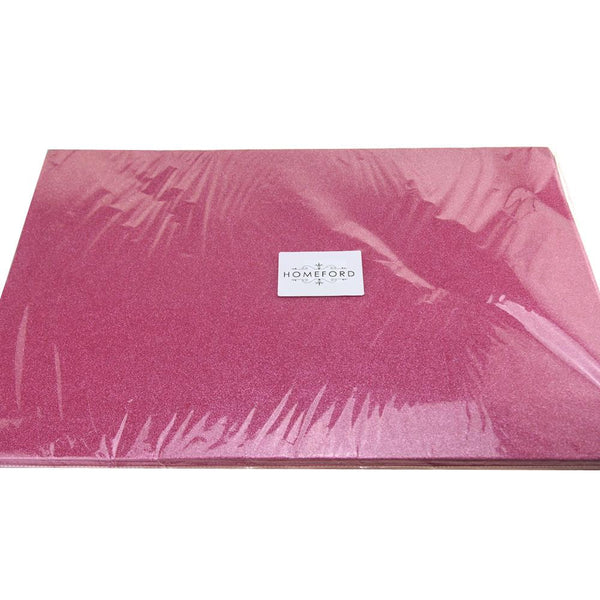 Self-Adhesive Glitter EVA Foam Sheet, 20-Inch x 27-1/2-Inch, 10-Piece, Pink