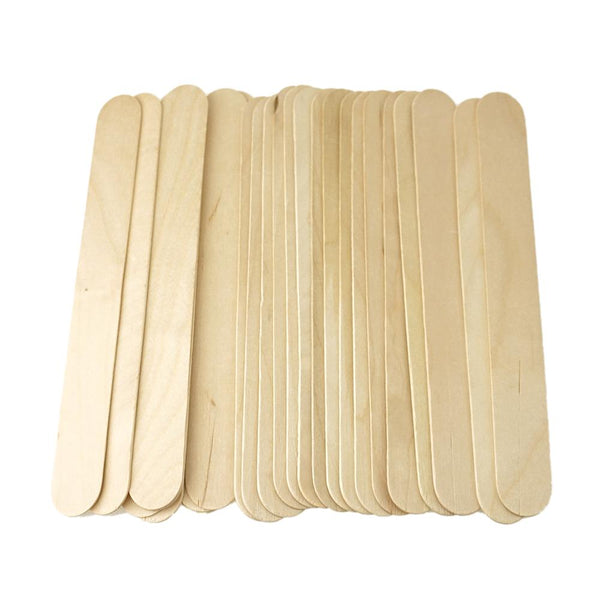 Wooden Craft Popsicle Sticks, Natural, 7-3/4-Inch, 25-Count