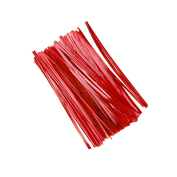 Metallic Craft & Treats Twist Ties, 4-3/4-Inch, 500-Count, Red