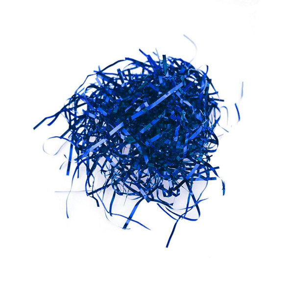 Metallic Foil Packaging Shreds, 1-1/2-Ounce, Royal Blue