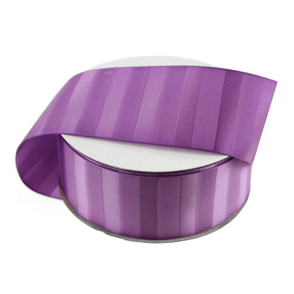 Horizontal Stripes Satin Ribbon, 1-1/2-Inch, 10 Yards, Purple0