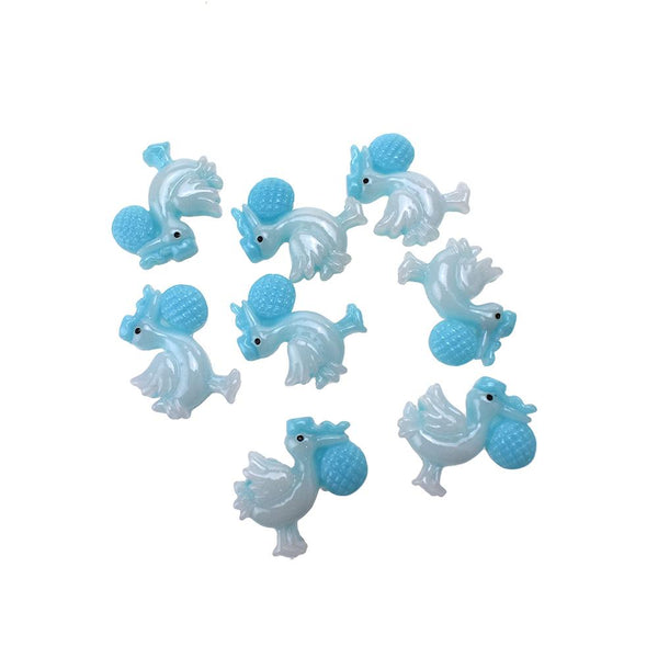 Baby Shower Stork With Baby Table Scatter, 1-1/8-Inch, 8-Count, Blue