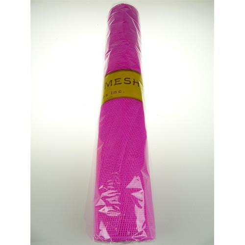 Floral Mesh Wrap  Roll, 21-Inch, 10 Yards, Fuchsia