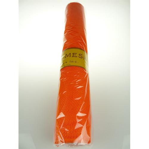 Floral Mesh Wrap  Roll, 21-Inch, 10 Yards, Orange