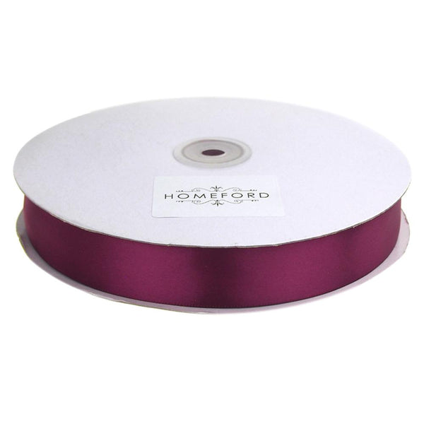 Single Face Satin Ribbon, 7/8-Inch, 50-Yard, Wine