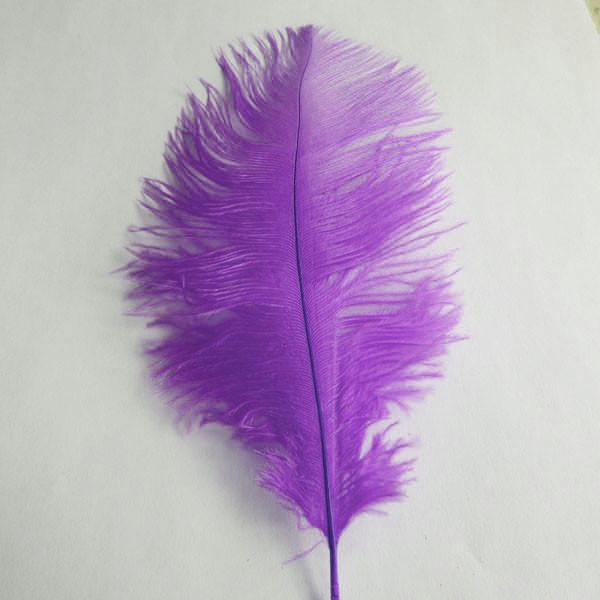 Ostrich Feather Decorative Centerpiece, 15-Inch, 1-Piece, Purple