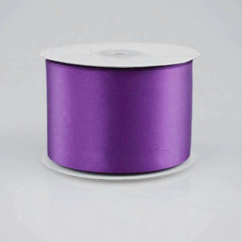 Double Faced Satin Ribbon, 2-1/2-inch, 25-yard, Purple