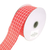 Dash Checkered Plaid Ribbon Wired Edge, 10-Yard