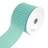 Dash Checkered Plaid Ribbon Wired Edge, 10-Yard