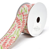 Blooming Hyacinth Wired Linen Ribbon, 1-1/2-Inch, 10-Yard