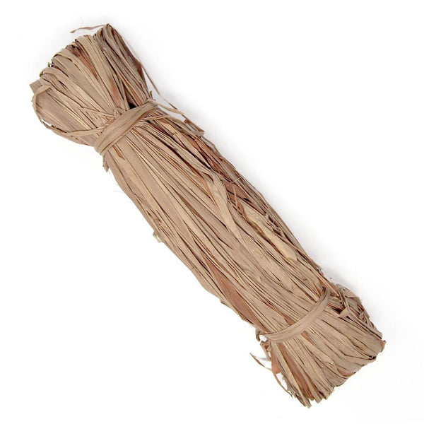 Small Raffia Grass Bundle, Brown, 50-Grams