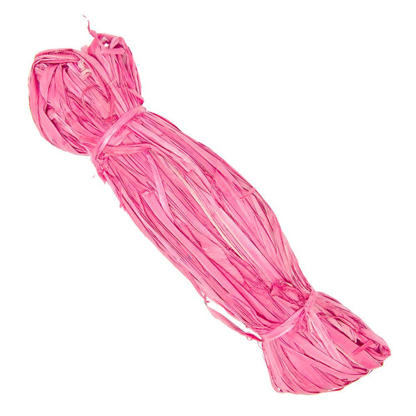 Small Raffia Grass Bundle, Fuchsia, 50-Grams