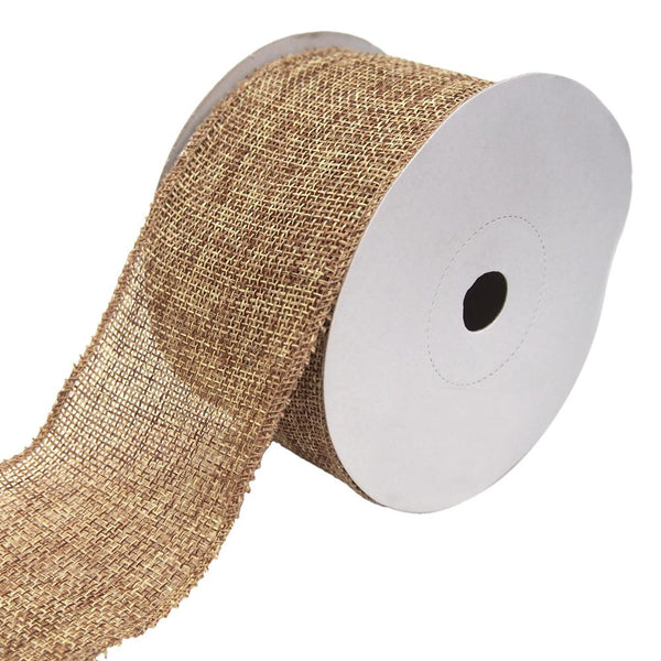 Loose Weave Faux Jute Ribbon, Natural, 2-1/2-Inch, 10-Yards