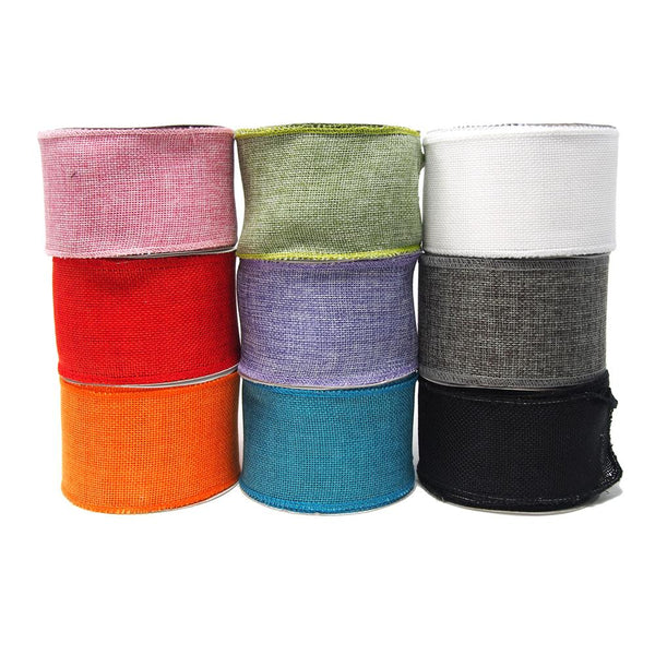 Loose Weave Faux Jute Ribbon, 2-1/2-Inch, 10-Yards