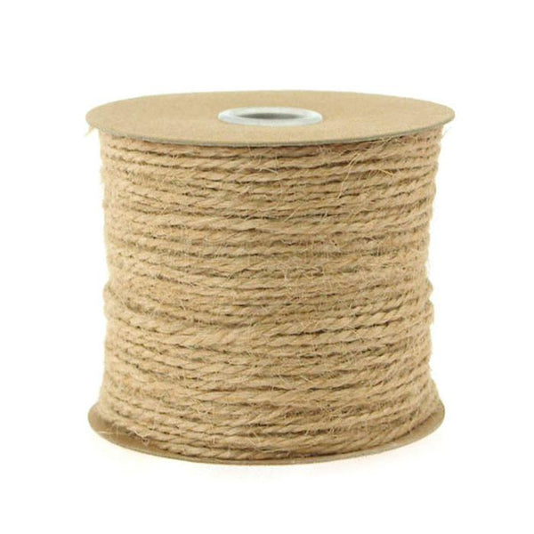 Jute Twine Cord Rope Ribbon, 1/16-Inch, 100 Yards, Natural