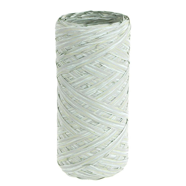 Synthetic Wraphia Raffia Roll, 5mm, 54 Yards, Grey