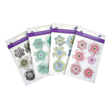 Paper Craft Floral Brads, 6-Piece