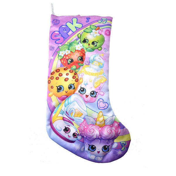 Shopkins Christmas Stocking, Purple, 17-1/2-Inch