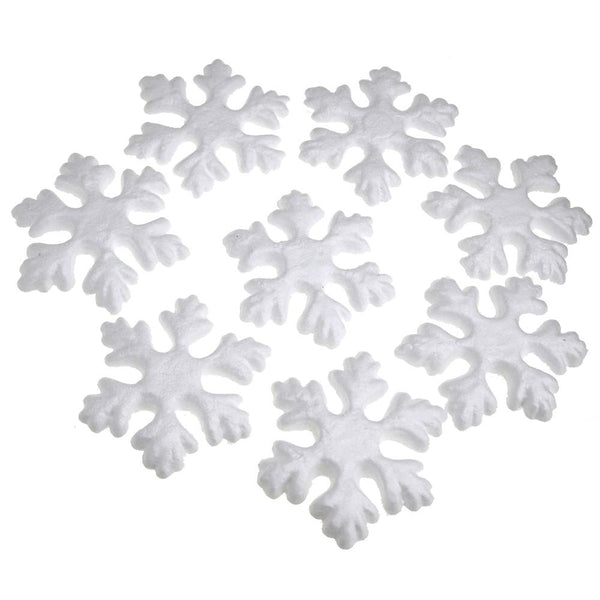 Assorted Stars Polyfoam DIY Project, White, 8-Piece