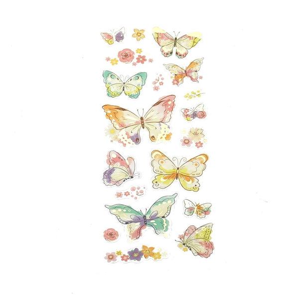 Foil Fancy Butterfly Stickers, 19-Piece