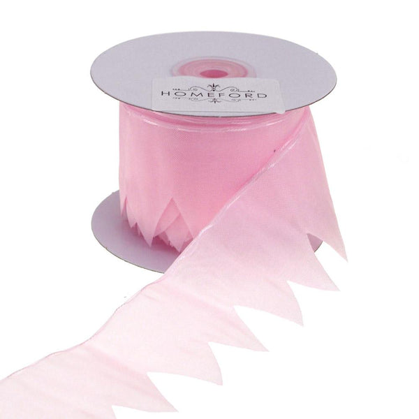 Star Pouch Pull Bow Organza Ribbon, 2-Inch, 10 Yards, Light Pink