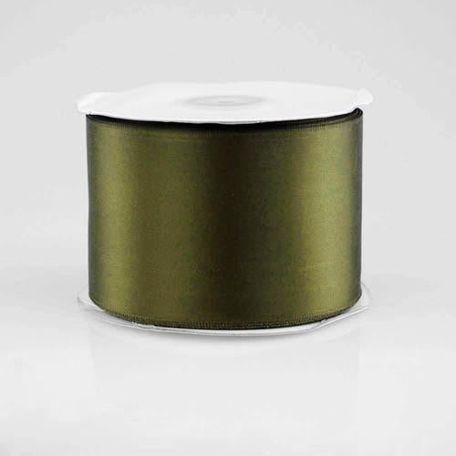 Double Faced Satin Ribbon, 2-1/2-inch, 25-yard, Moss Green