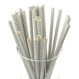 Chevron Paper Straws, 7-3/4-Inch, 25-Piece