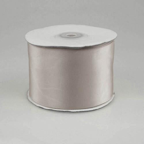 Double Faced Satin Ribbon, 2-1/2-inch, 25-yard, Silver